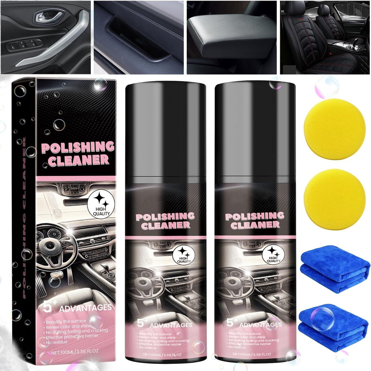Limpiador Interior Auto Mqg 100ml Pulidor Multipropósito