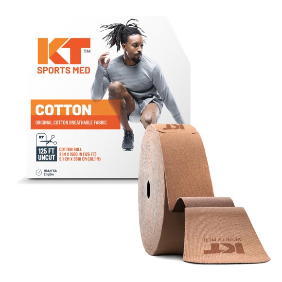 Cinta deportiva KT Tape Original de algodón beige, rollo de 38 m