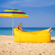 thumbnail image 4 of Sofá Sillón Inflable Tumbona Cojín Banano Camping Aire Playa, 4 of 5