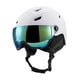 thumbnail image 2 of Casco De Esquí Gafas Protectoras Cálidas Con Almohadilla Para La Mandíbula Casco De Esquí De Nieve Para Blanco Frío De 59 A 61 Cm, 2 of 5