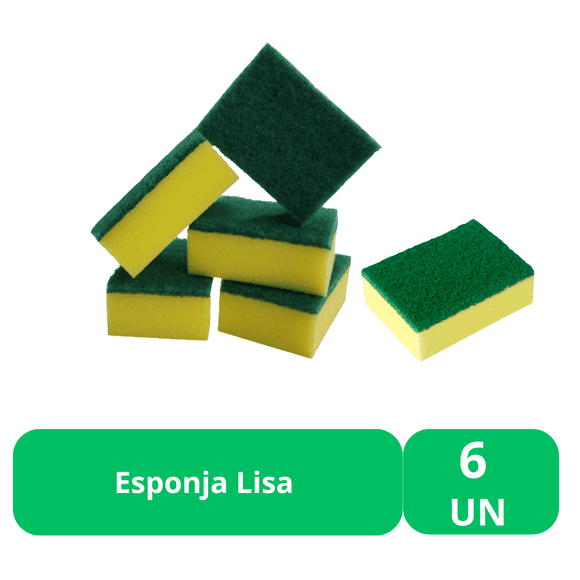 Esponja Lisa Pack 6 Unidades