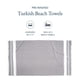 thumbnail image 2 of Toalla de playa LANE LINEN, aleación, 39 x 71 cm, 2 unidades, secado rápido, 2 of 9