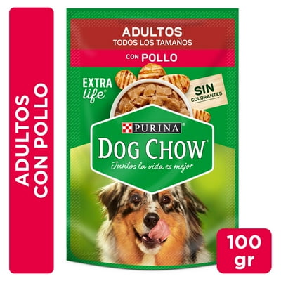 Alimento Húmedo Perro Adulto Sabor Pollo Pouch 100 G Dog Chow