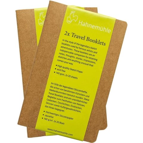 Set 2 Libretas Dibujo Hahnemuhle De Viaje 140Gr 20H 13X21Cm