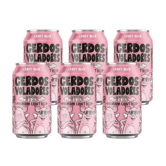 Pack 6 Cervezas Cerdos Voladores Lata 330