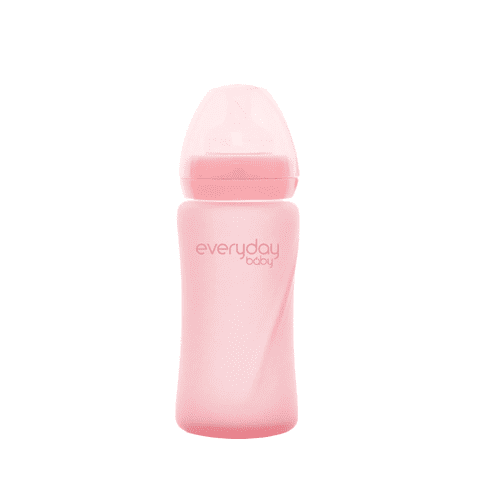 Everyday Baby - Mamadera De Vidrio Healthy 240 Ml Rosado