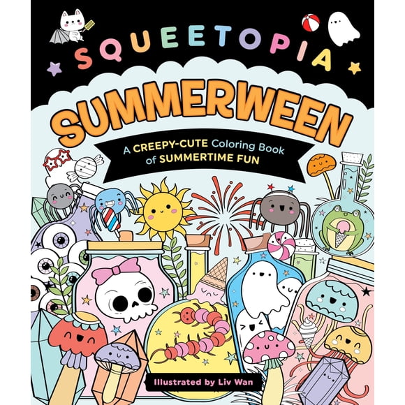 Libro para colorear Squeetopia: Summerween – Castle Point Books