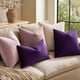 thumbnail image 2 of Fundas de almohada MIULEE de terciopelo de 40 x 40 cm, color morado berenjena (paquete de 2), 2 of 6
