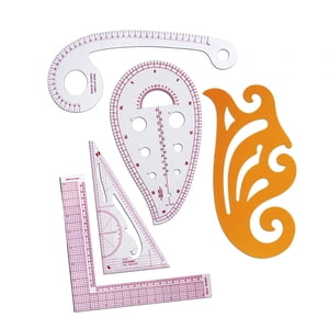 Bothyi - Juego De Reglas Métricas, Plantillas Para Confeccionar Vestidos, Sastres, 5 Piezas