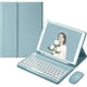 thumbnail image 1 of Funda con teclado para iPad 9 2021 de 10,2 pulgadas, iPad 8, iPad 7 Air 3 Pro de 10,5 pulgadas, con teclado y ratón de colores, teclas redondas retro bonitas, teclado desmontable en colores caramelo,, 1 of 7
