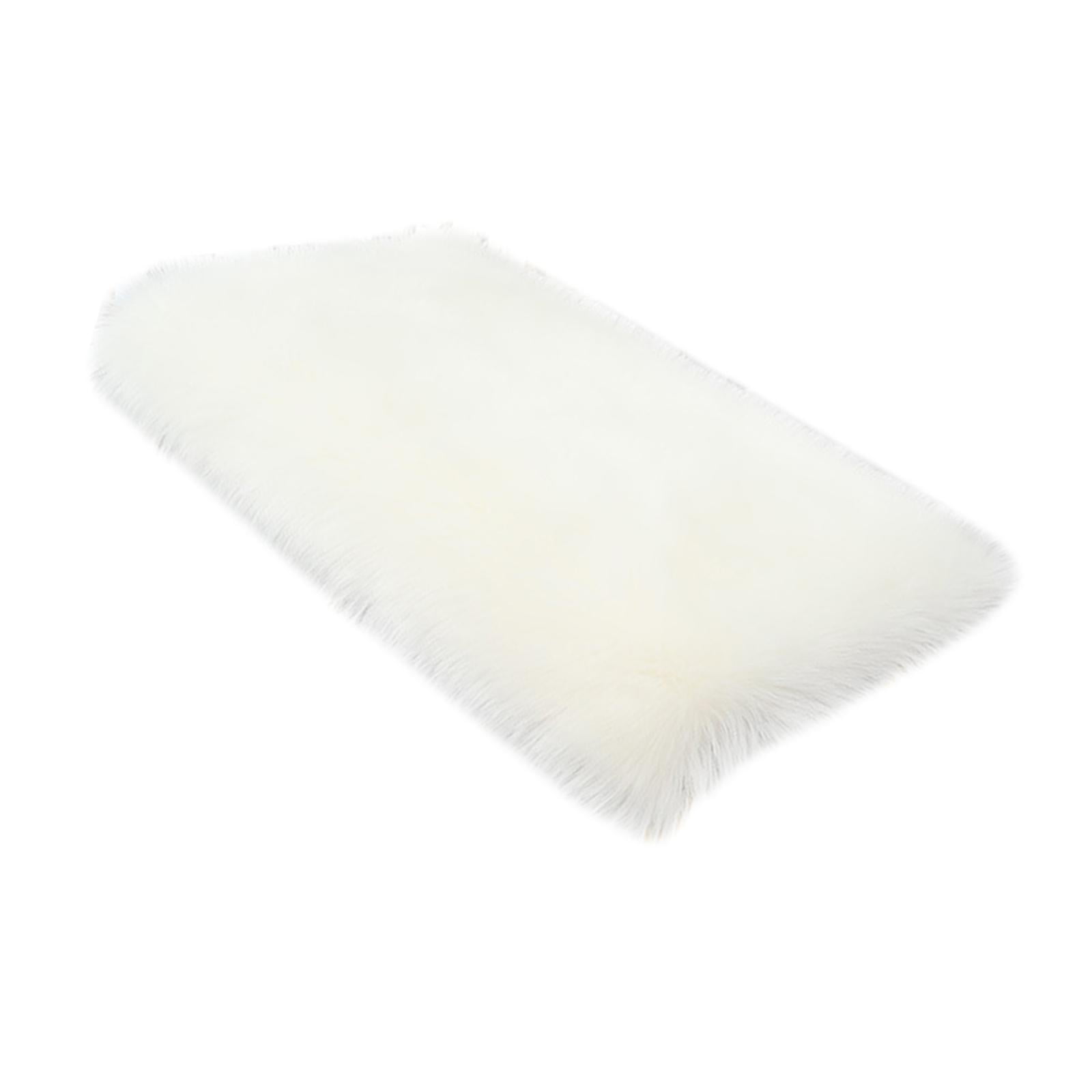 Bothyi - Alfombras Peludas Decorativas Suaves Y Cómodas Para Dormitorio, Color Blanco, 40 Cm