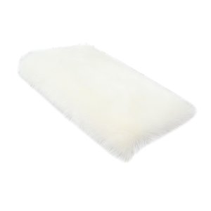 Bothyi - Alfombras Peludas Decorativas Suaves Y Cómodas Para Dormitorio, Color Blanco, 40 Cm