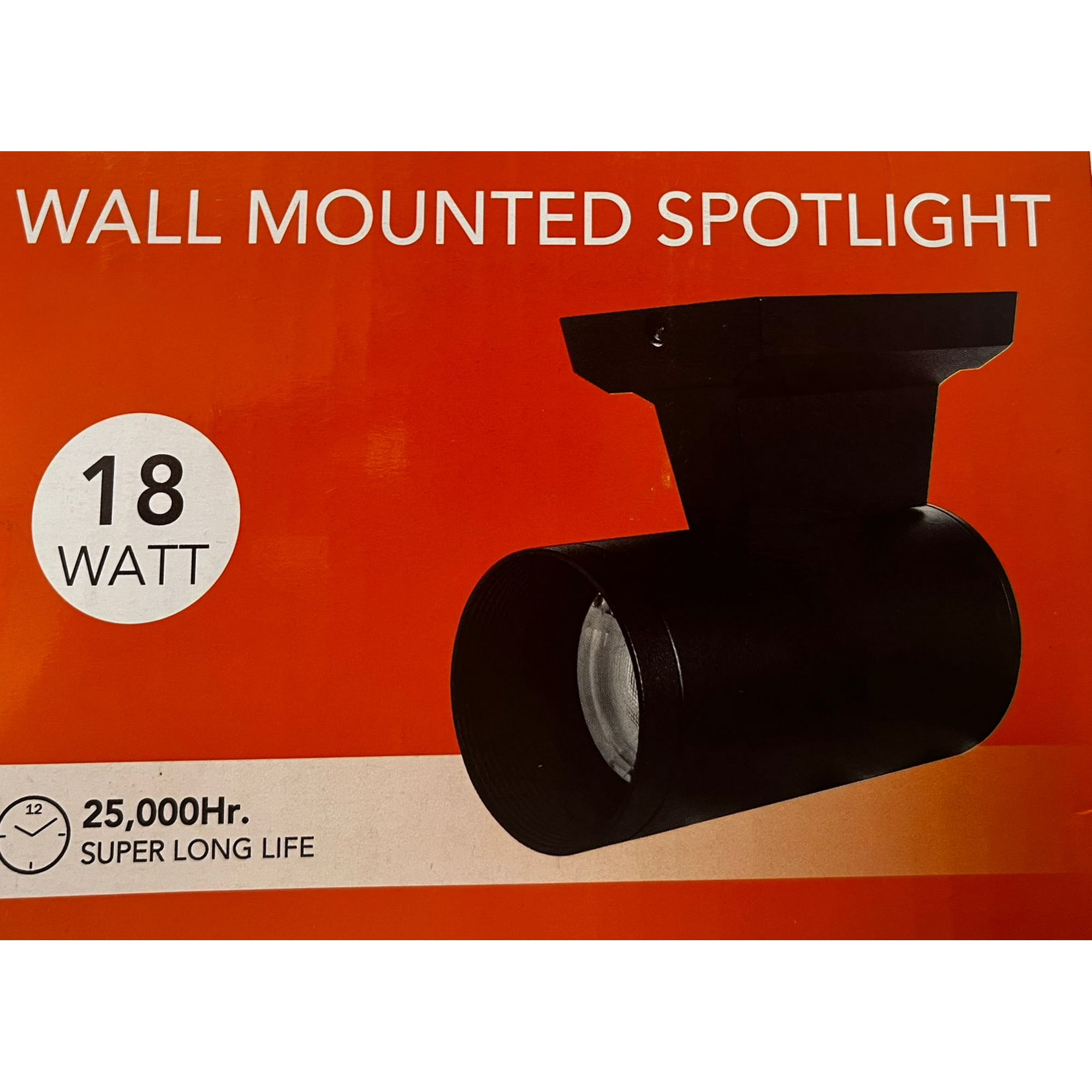 Foco Led Sobrepuesto A Pared 18w Luz Cálida(3000k)-negro Fsl