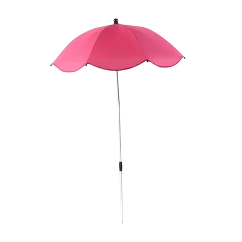 Ioensy - Sombrilla Para Plantas, Ajustable, Resistente, Para Jardín, Para Macetas, Patio, Color Rojo Rosa