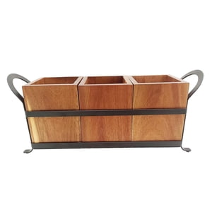 Bothyi - Soporte Para Utensilios Con Asas De Transporte Organizador De Cubiertos Para Fiestas En Casa