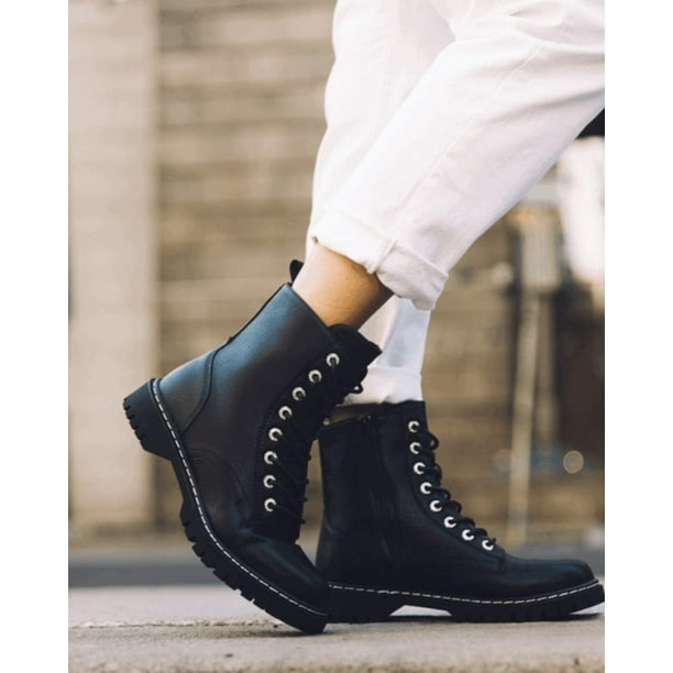 Zapatos Botin Coco Negro Botín Agua De Coco Militar Negro Lider