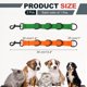thumbnail image 2 of Uxcell Lazos de Aseo para Perros, Correa de Extensión de Nylon Ajustable para Mesa con 4 Anillos en D Negros (Naranja/Verde, 2 Piezas), Destinado para Baños Fijos de Perros y Corte de Pelo, 2 of 7