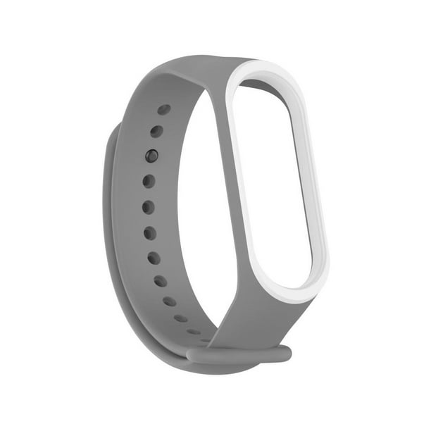 Correa De Silicona Colores Para Xiaomi Mi Band y Gris Lider