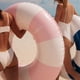 thumbnail image 4 of Flotador inflable para piscina FUNBOY, gigante, vintage, con rayas rosas, 48 pulgadas, 4 of 5