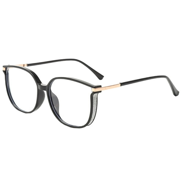Gafas modernas y sencillas anti-luz azul y anti-radiación, hechas de vidrio y metal.