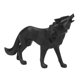 thumbnail image 4 of Figura De Lobo Nórdico Manualidades De Modelo De Animal Salvaje Para Decoración De Oficina En Casa Negro, 4 of 5