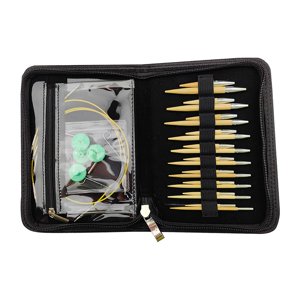 Bothyi - Juego De Agujas De Tejer Circulares Portátil Diy 1 Juego Para Mangas De Suéter Para Principiantes