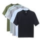 thumbnail image 1 of Camiseta de Mujer de Manga Corta, Camiseta Ajustada de Cuello Redondo, casual y Moderna, top de Mujer de Algodón de color Puro, Negro Claro, 1 of 8