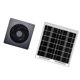 thumbnail image 3 of Extractor Solar Silencioso Y Resistente, Accesorio Para Invernadero, Caseta Para Mascotas, Exterior, Gris, 4 Pulgadas, 3 of 5