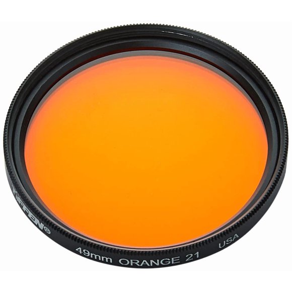 Filtro Tiffen 49 mm 21 naranja para imágenes en blanco y negro