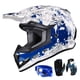 thumbnail image 1 of Casco GLX GX623 DOT para niños y jóvenes, todo terreno, moderno, grande, 1 of 6