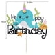 thumbnail image 3 of Decoración para tartas Bekaterea Narwhal Blue Ocean Birthday, 1 unidad, 3 of 3