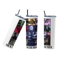 Sm - Termo Botella Térmica F1 Auto Mick Schumacher Formula 1 Blanco