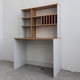 thumbnail image 2 of Escritorio Biblioteca Nórdico 100x50x150 cm con Estantería Superior MDF 15 mm Blanco Madera, 2 of 3