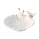 thumbnail image 5 of Bandeja Circular de Cerámica de 5 Pulgadas para Baratijas, Plato para Aperitivos, Soporte para Tarjetas de Visita con 2 Estatuas de Pájaros para Blanco, 5 of 5