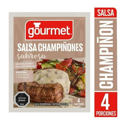 Salsa Champiñones (4 Porciones) Sobre 30 G Gourmet