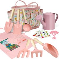 Set De Jardinería Qtioucp Kids Con Bolsa, Regadera Y Herramientas