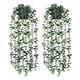 thumbnail image 2 of Set de 2 Planta Artificial Maceta Colgante Verde Pared Jhn, 2 of 3