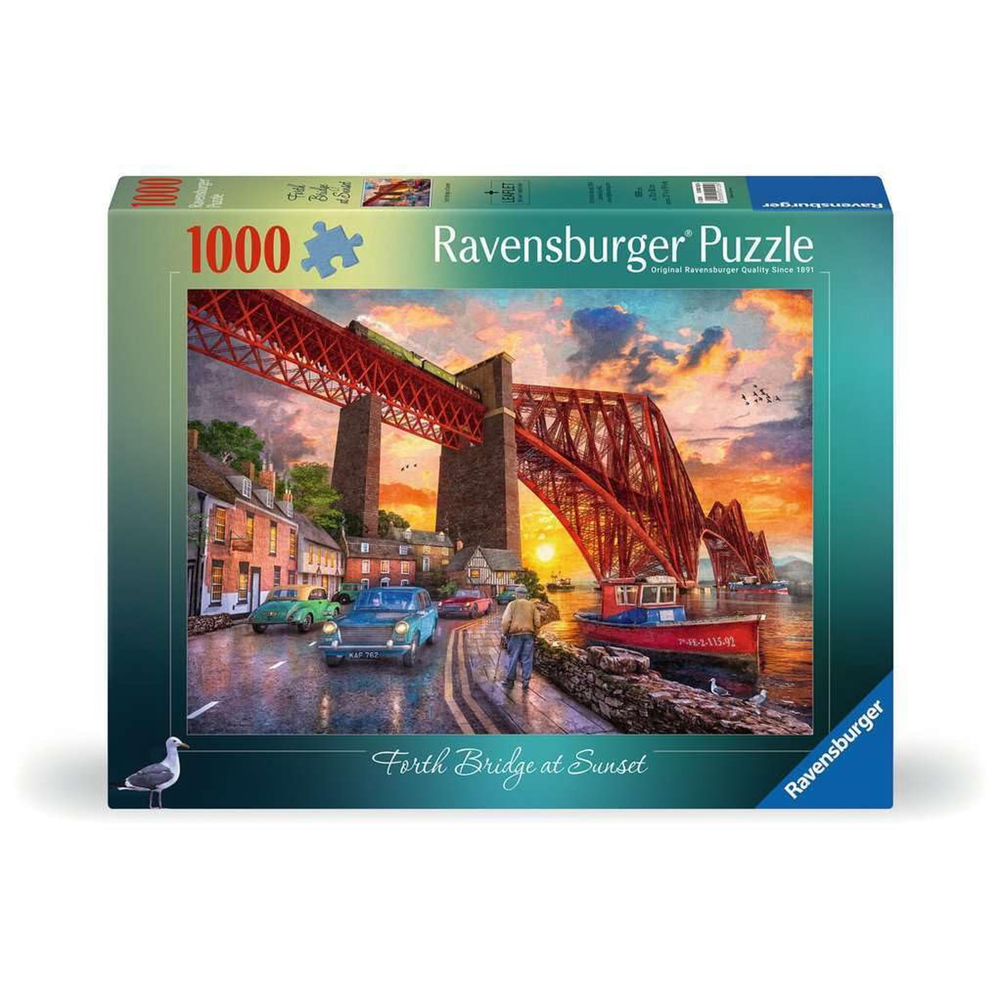 Rompecabezas Ravensburger Forth Bridge At Sunset 1000 Piezas