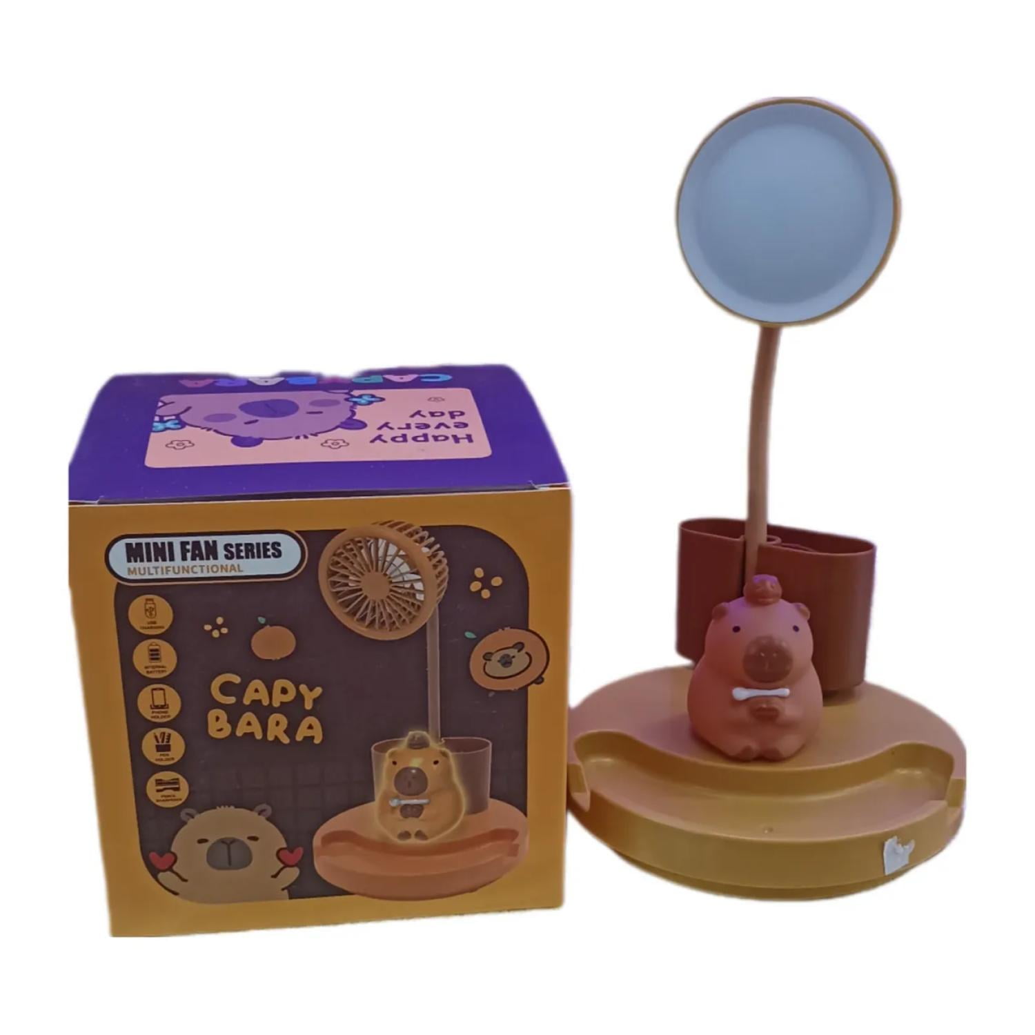 Total Click - Mini Lampara Y Organizador De Escritorio Usb Capibara