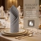 thumbnail image 3 of REGALWOVEN Paquete de 6 Servilletas de Tela, Servilletas de Cena a Rayas Lavables y Reutilizables para Restaurante, Bodas, Eventos y Fiestas Café 24x16 pulgadas, 3 of 6