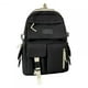 thumbnail image 1 of Large Capacity Canvas Black Backpack Light Simple Travel Bag Canvas Backpack Student School Bag Canvas Student Zipper Backpack, 1 of 3