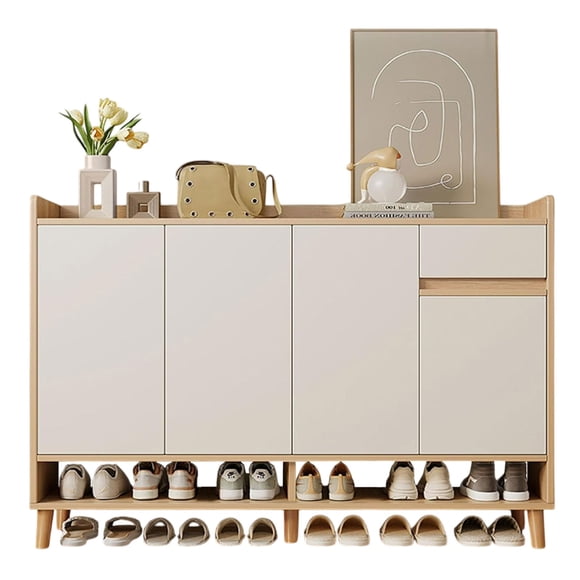 Zapatero Bicolor Elegance 4 Puertas Organizador Estante 122