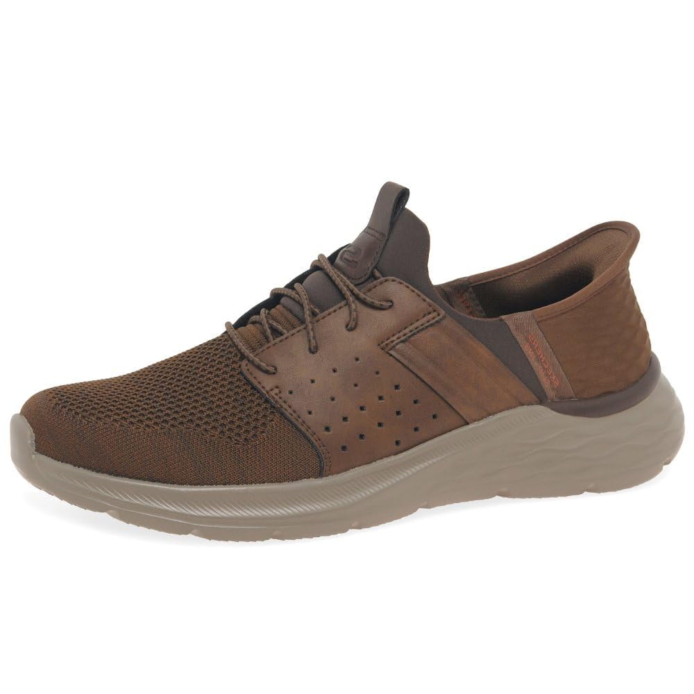 Zapatos Skechers Usa Garner-newick 210803 Para Hombre, Color Marrón, Talla 13