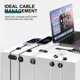 thumbnail image 2 of Organizador de cables WDBmla – Pack de 16 clips negros, 2 of 7