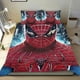 thumbnail image 1 of Spiderman Hombre Araña Conjunto de sábanas temático, trío de piezas, cómodo y amigable con la piel, diseño único, regalo de decoración para el hogar para familiares, amigos y fans, 90 cm * 190 cm, 1 of 6