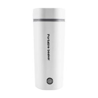 Magideal - Hervidor De Agua Portátil Para Coche, Taza Con Termostato De 55 Degreec, Hervidor Eléctrico De Invierno De 350Ml De Material Acero Inoxidable 304 De Calentamiento , Blanco