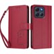 thumbnail image 3 of Funda Cartera Trébol para Motorola Moto G86 con Ranuras Tarjetas y Carga Inalámbrica Rojo, 3 of 6