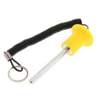 Ioensy - Amarillo Multiusos 8X80M M Del Pin De La Máquina Del Peso Del Acero Inoxidable De Los Accesorios Del Pin De La Pila Del Peso