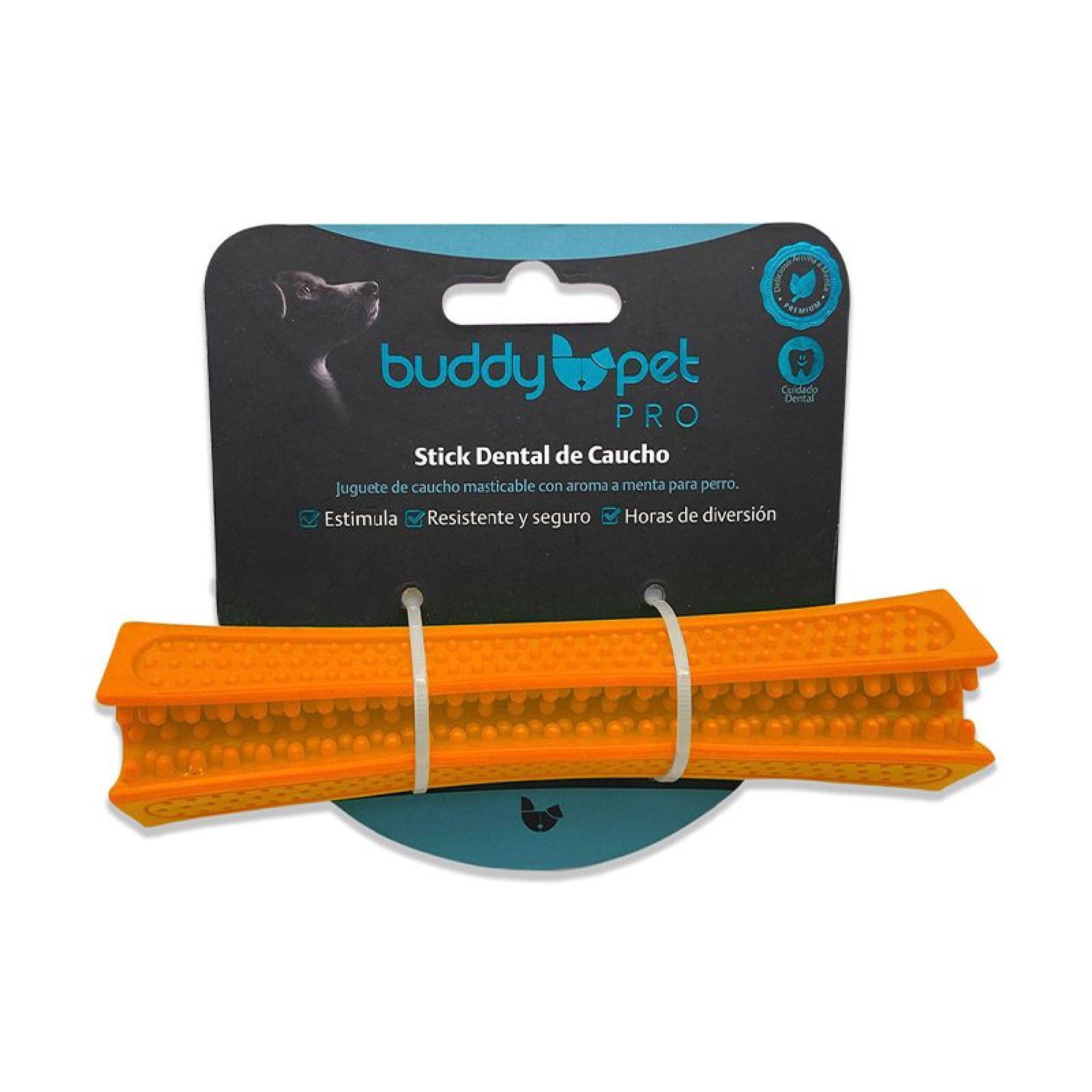 Juguete Para Perro Stick Dental De Caucho 1 Un Buddy Pet Pro