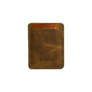 Tarjetero De Cuero Café Tratur